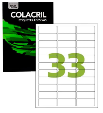 Etiquetas Adesivas A4 Colacril