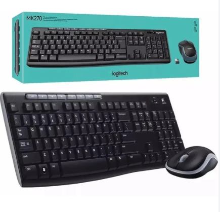 Combo Teclado e Mouse Sem fio MK 270 Logitech