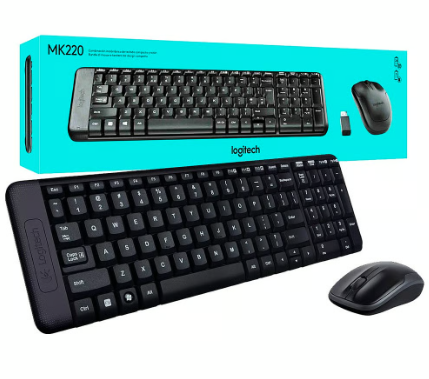 Kit Teclado e Mouse sem Fio Combo MK220 Logitech