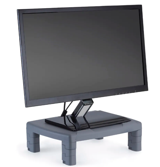 Suporte Apoio P/ Monitor E Notebook Home Office C/ Pés Modulares Empilhável
