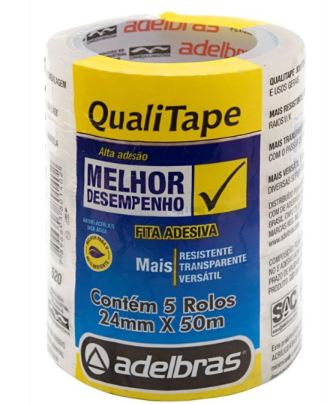Fita Adesiva Transparente 24×50 Adelbras