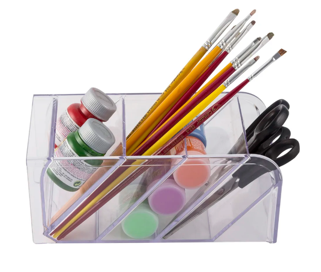 Porta Canetas Lápis Marca Texto Organizador De Mesa Diagonal Maxcril
