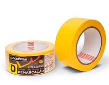 Fita Adesiva para Demarcação 48mm x 14m