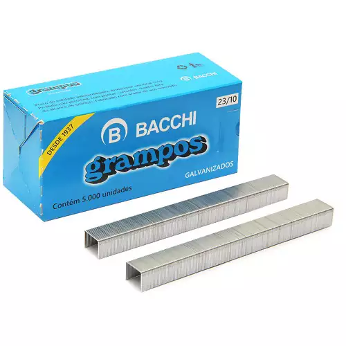 Grampos 23/10 Galvanizado Bacchi