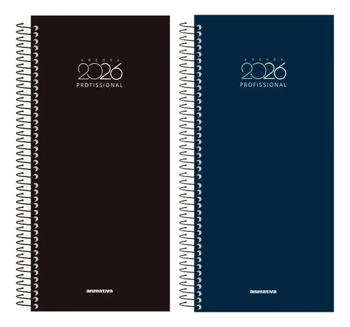 Agenda Profissional 2026 Diária c/Horário Animativa