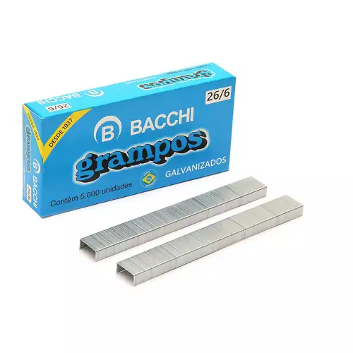 Grampos 26/6 Galvanizado Bacchi