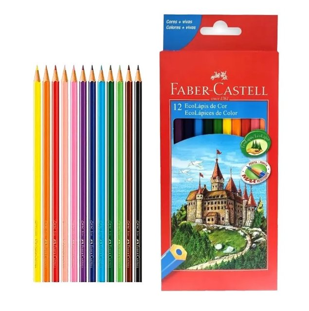 Lápis de Cor 12 Cores FABER-CASTELL