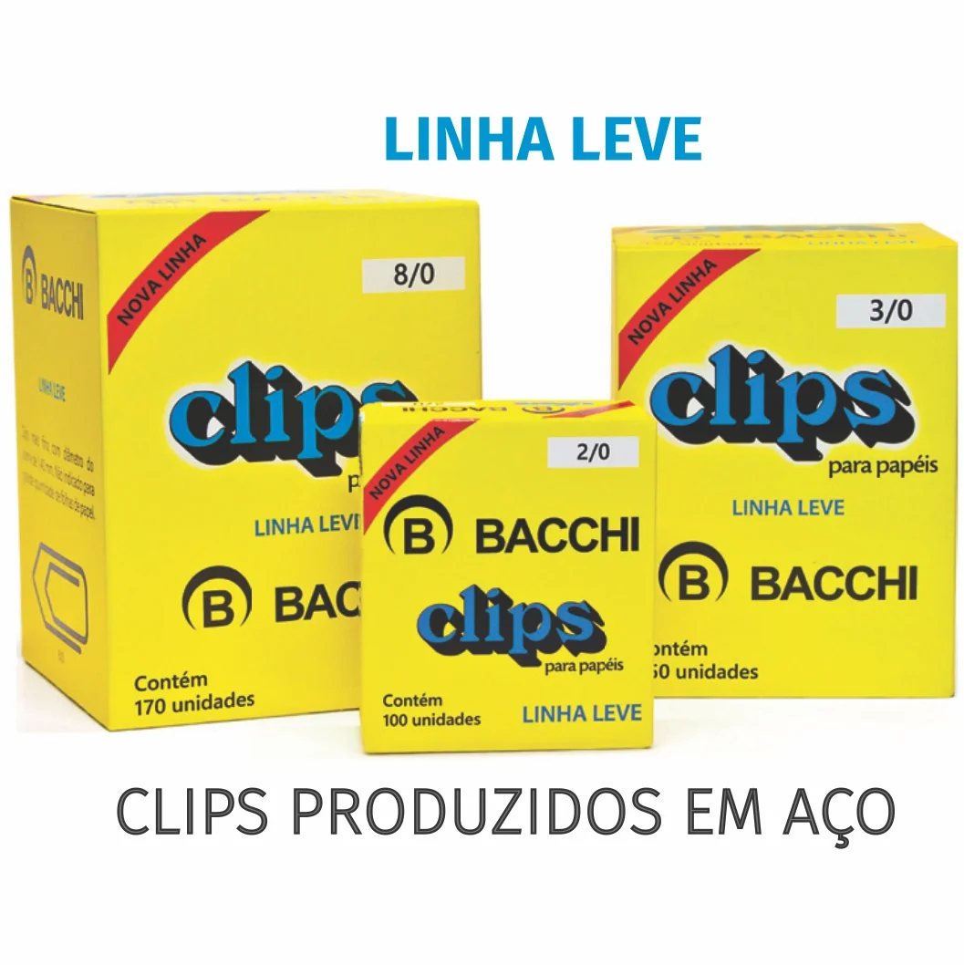 Clips Galvanizado Linha Leve 500g – BACCHI