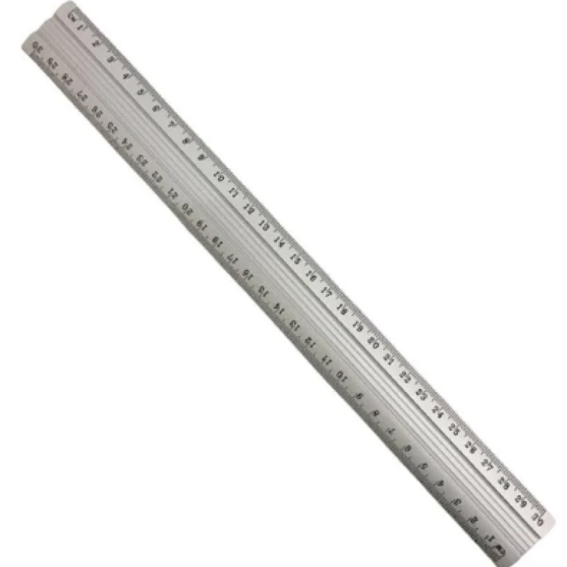 Régua de Alumínio Prata 30cm V.M.P