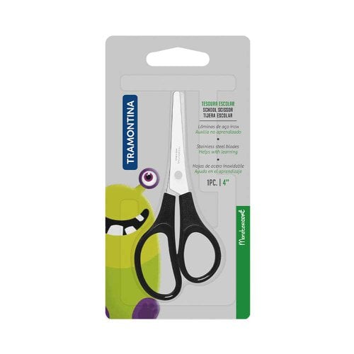Tesoura Escolar 4” Aço Inox TRAMONTINA