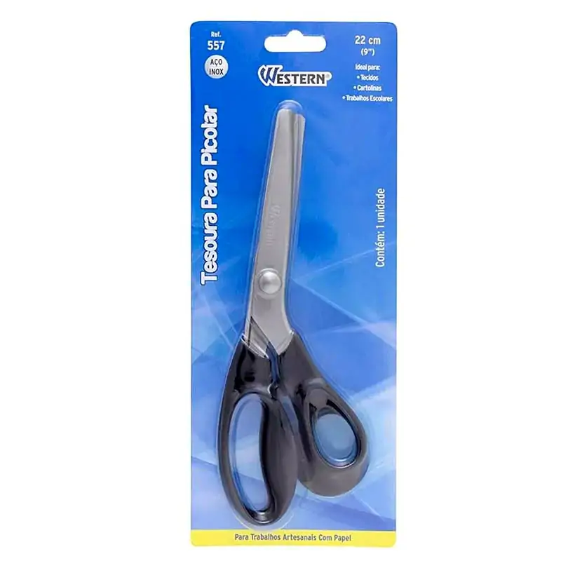 Tesoura de Picotar Aço Inox 22cm WESTERN
